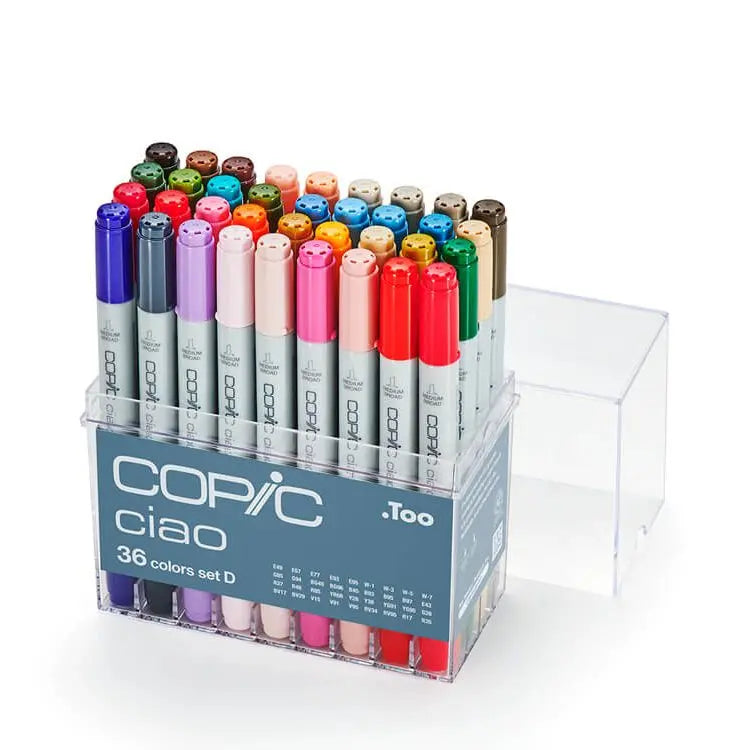 Copic Ciao Markers Set of 36 Shades Copic